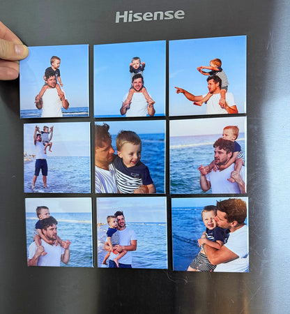 JUMBO CUSTOM SQUARE PHOTO MAGNETS -8cm
