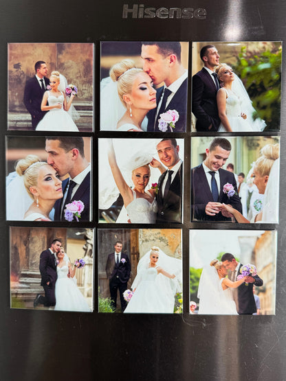 JUMBO CUSTOM SQUARE PHOTO MAGNETS -8cm