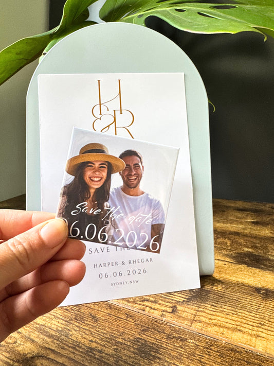 SAVE THE DATE PHOTO MAGNETS