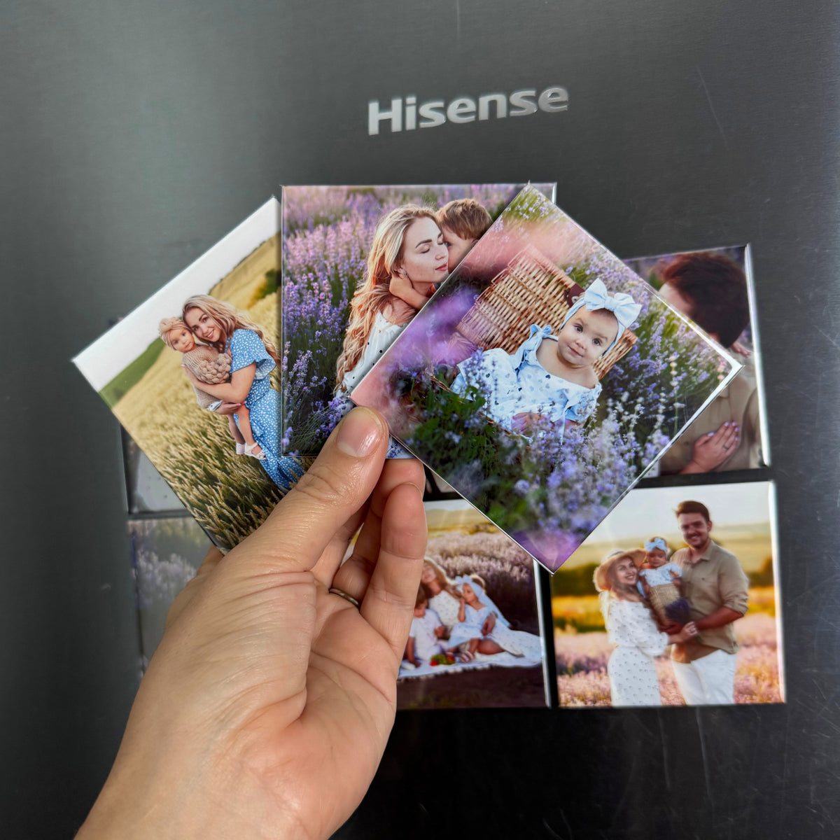 JUMBO CUSTOM SQUARE PHOTO MAGNETS -8cm